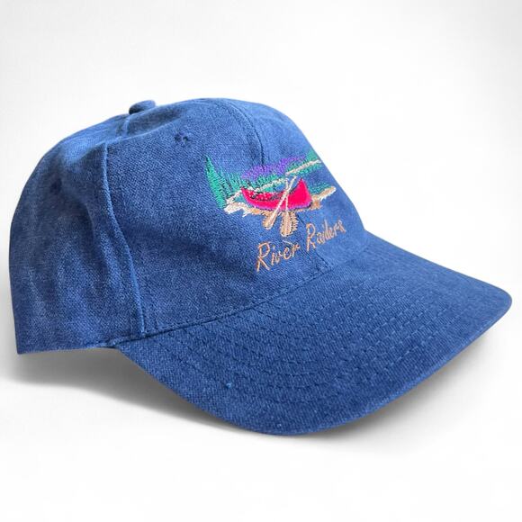 Vintage River Raiders Canoe Embroidered Dad Hat Strapback Streetwear Nature - Picture 3 of 13